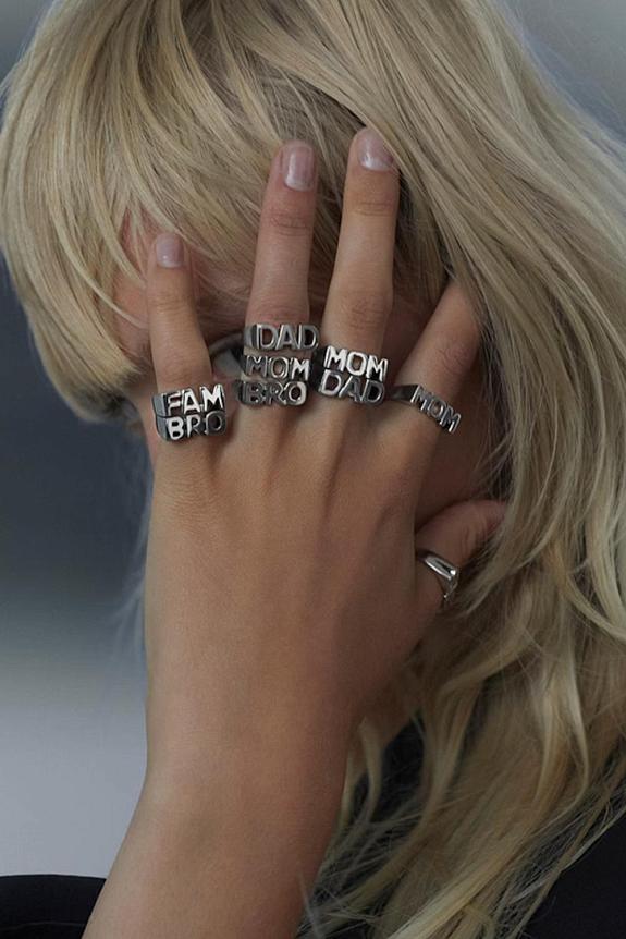 Maria Black Bro Ring Silver HP-1
