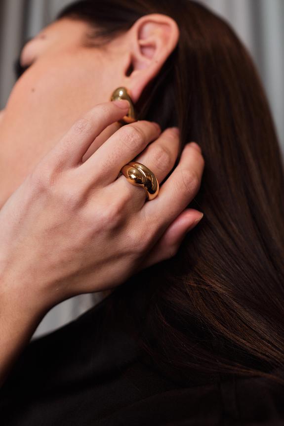Maria Black Tryvann Trail Ring Gold