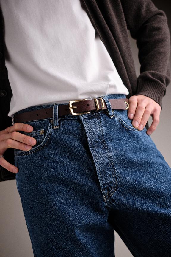 Molebo Refined Western Belt Brown-3