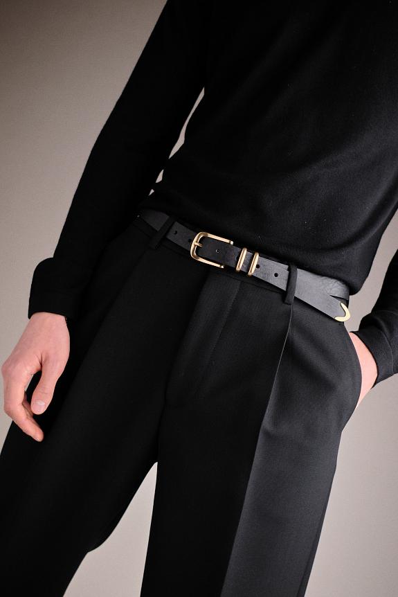 Molebo Refined Western Belt Black-3