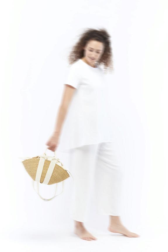 MUUN Mini Sophie Ecru Handle Ecru Pouch-1