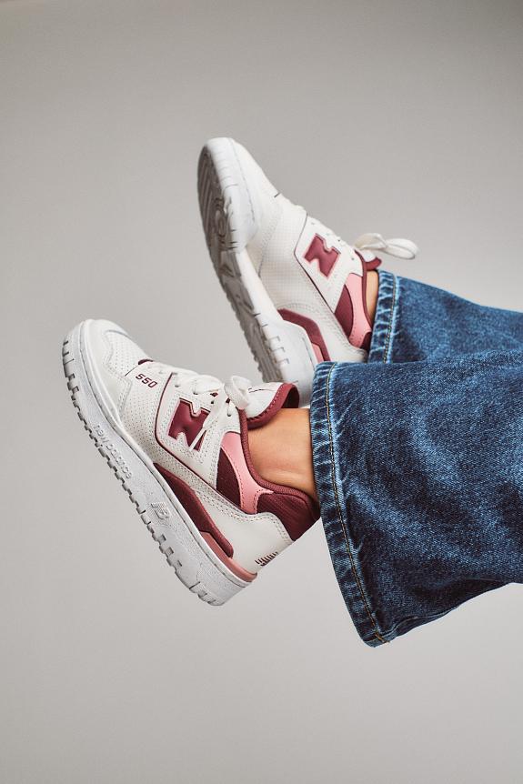 New Balance BBW550DP Sea Salt/Washed Burgundy-4