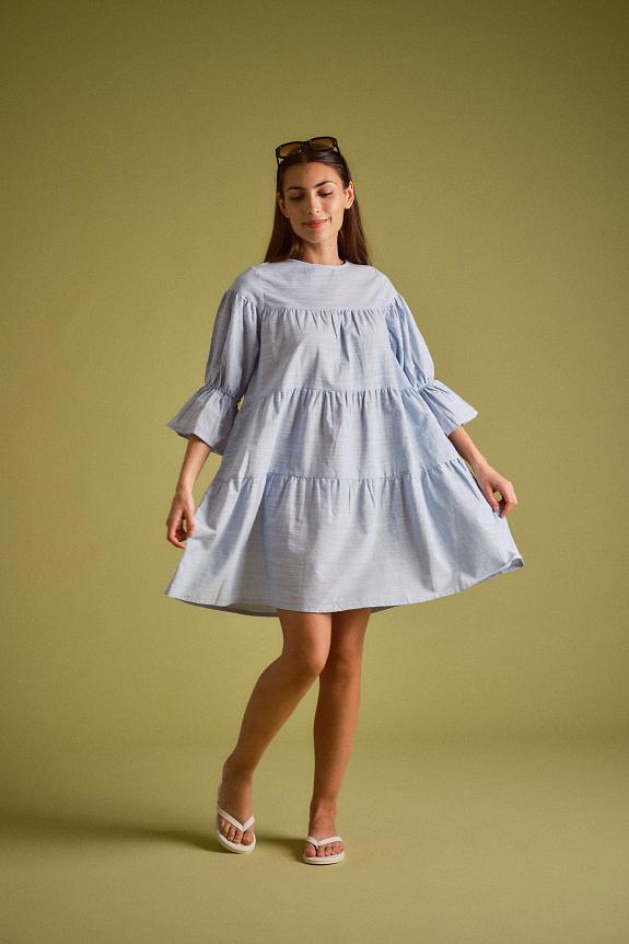 Once Untold Mai Dress Blue Stripe