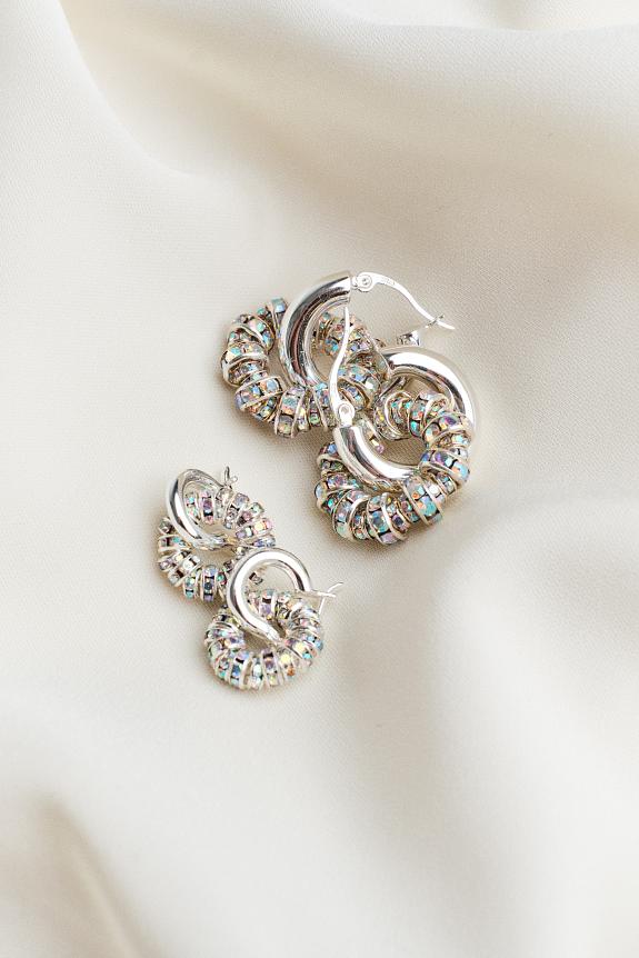 Pearl Octopuss.Y Tiny Creoles Silver