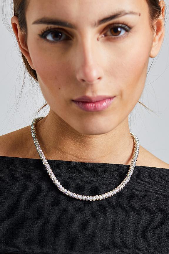 Skinny Diamond Necklace 45cm