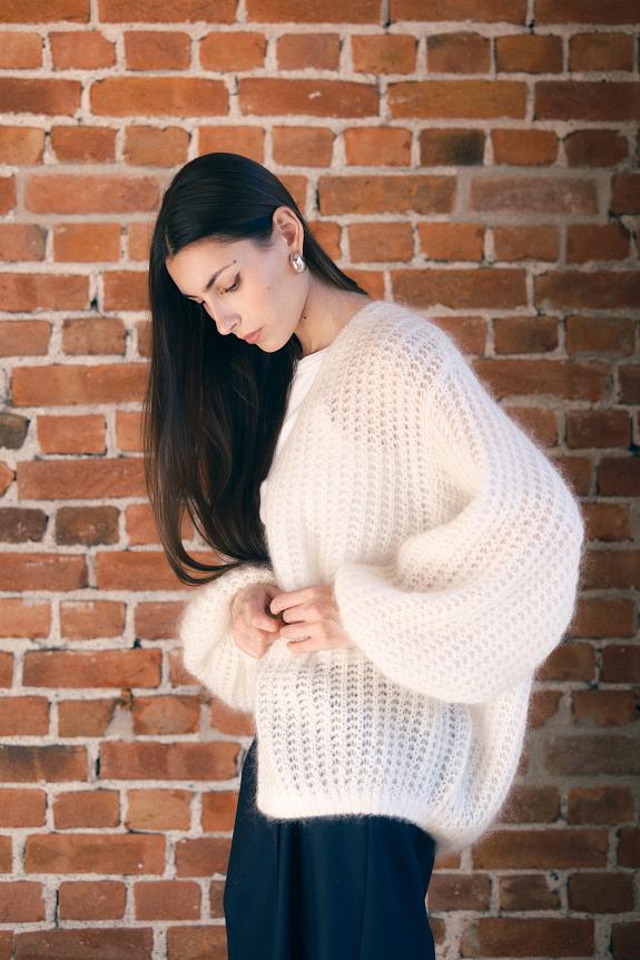 Toteme Puffed Cardigan Off White