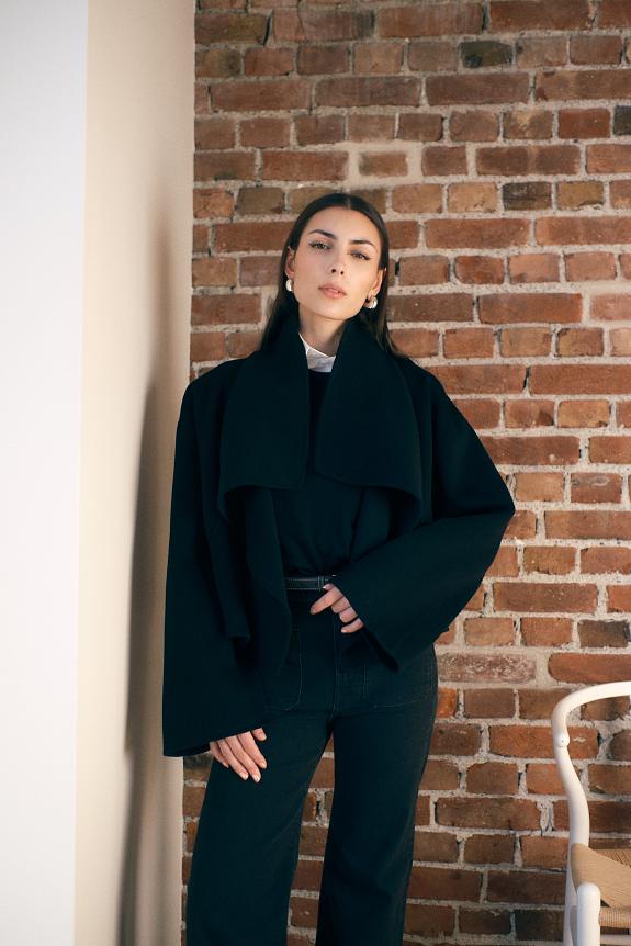 Toteme Signature Doublé Jacket Black 
