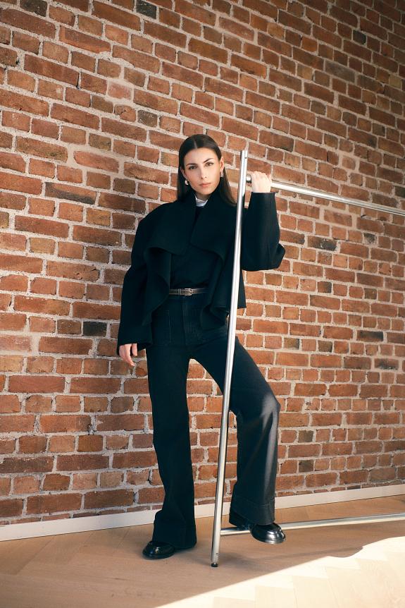 Toteme Signature Doublé Jacket Black 