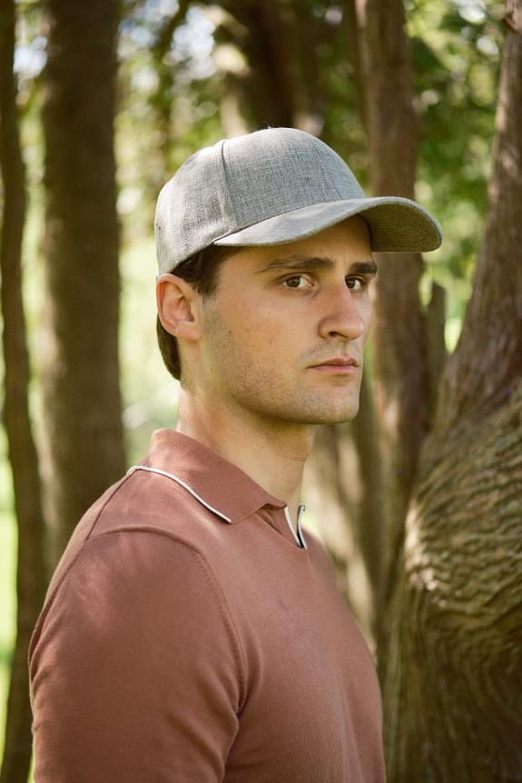 Varsity Headwear Legacy Structured Linen Argent Khaki Linen-3