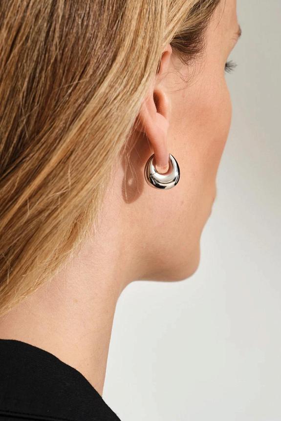 Tom Wood Bao Hoops Small Silver-2