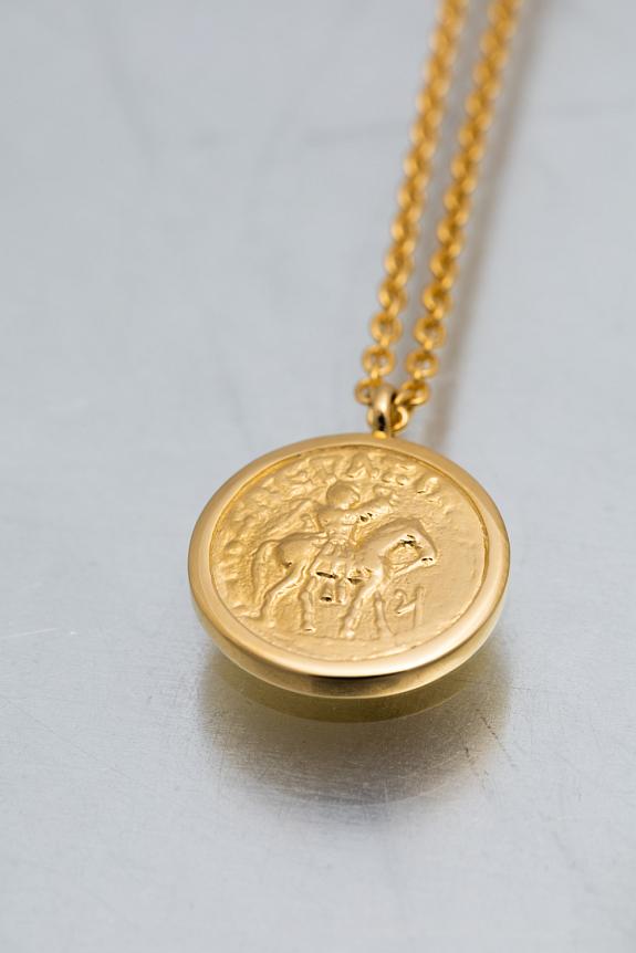 Tom Wood Coin Pendant Gold Horse-1