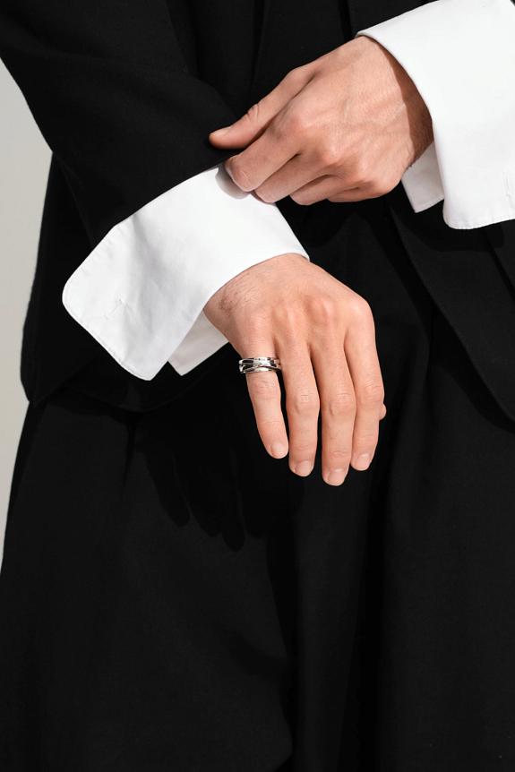 Tom Wood Orb Ring Slim Silver-2