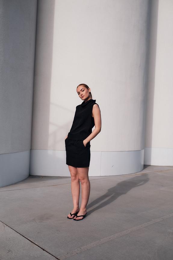 Toteme High Neck Top Black