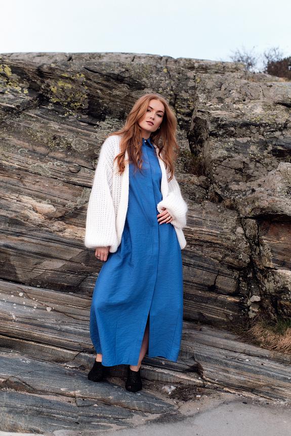Toteme Parachute Shirtdress Cobalt