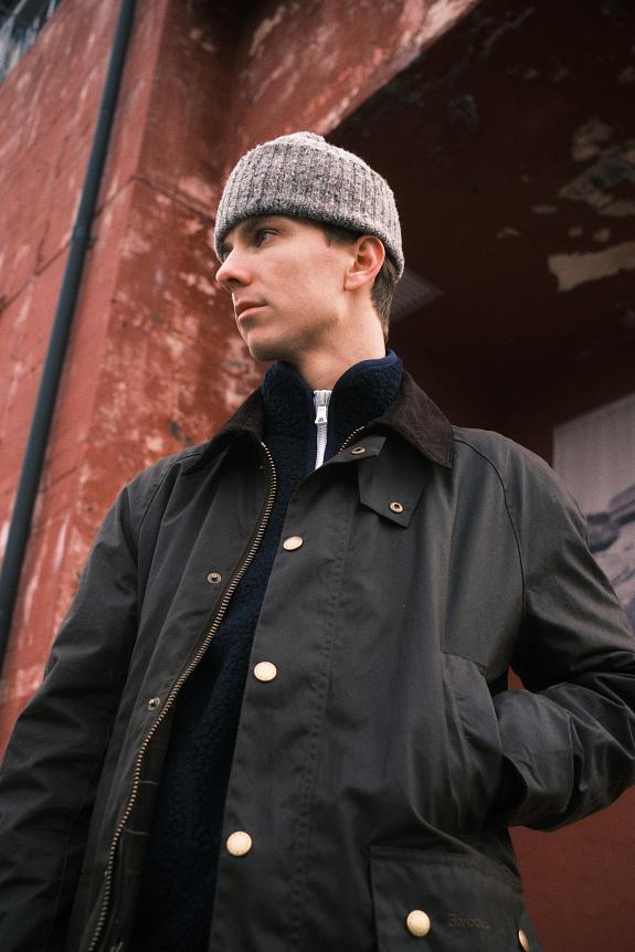 Barbour Ashby Wax Jacket Olive-1