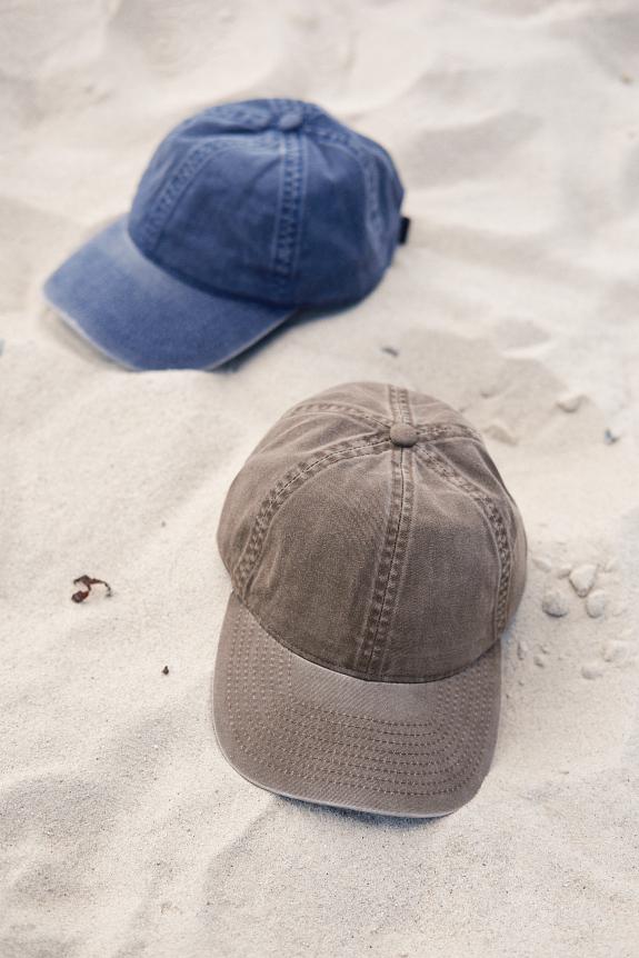 Varsity Headwear Beige Washed Cotton Soft Front