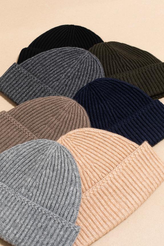 Yacaia Merino Cash Beanie Camel-3