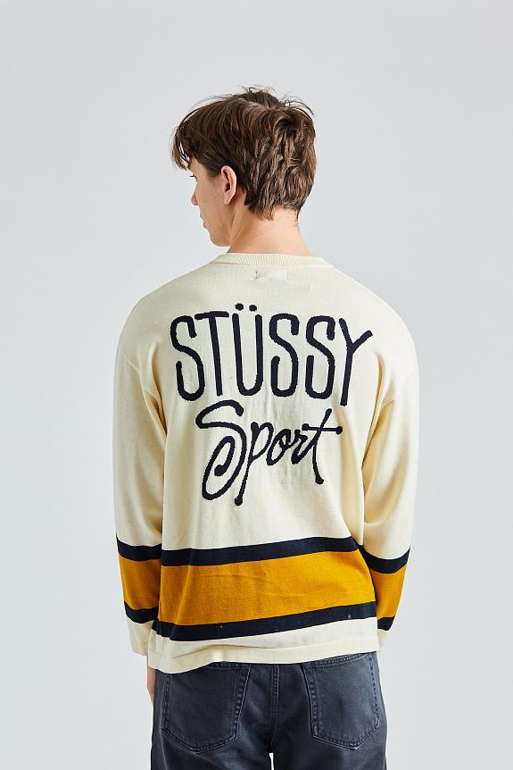 Stüssy Hockey Sweater Natural-1