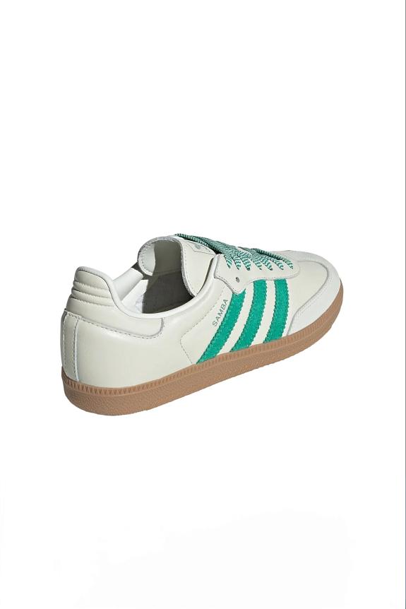 Adidas Samba OG W Offwhite/Green-2