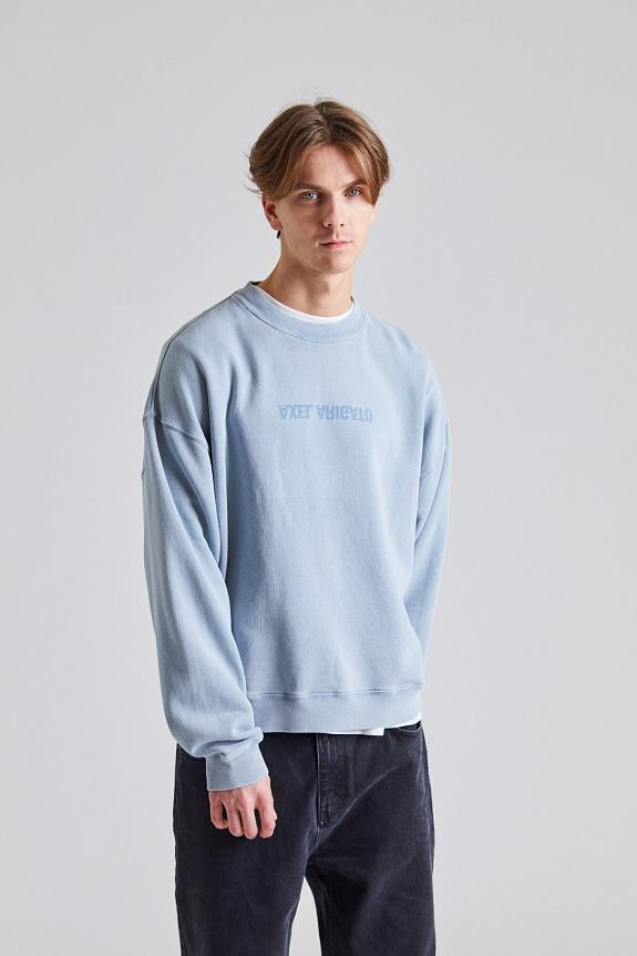 AXEL ARIGATO Distort Washed Sweatshirt Steel Blue-2