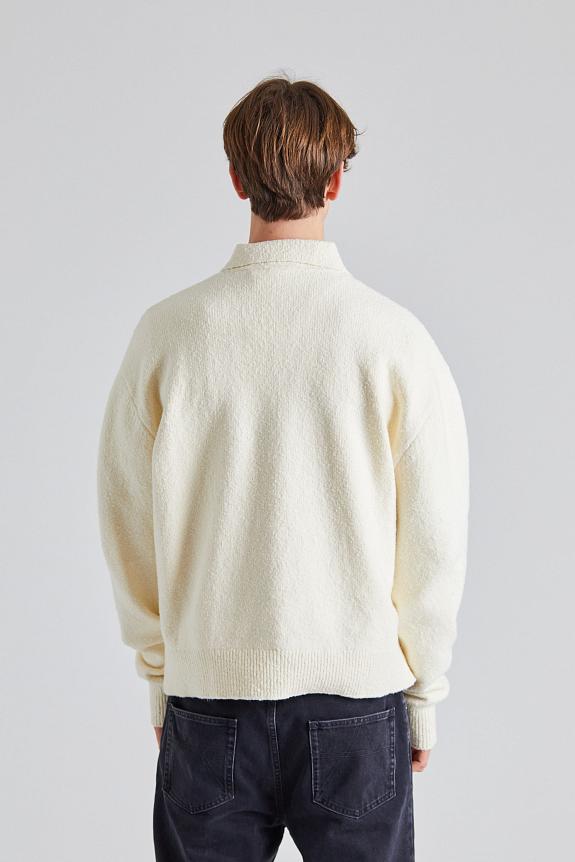 AXEL ARIGATO Team Polo Sweater Off White-1