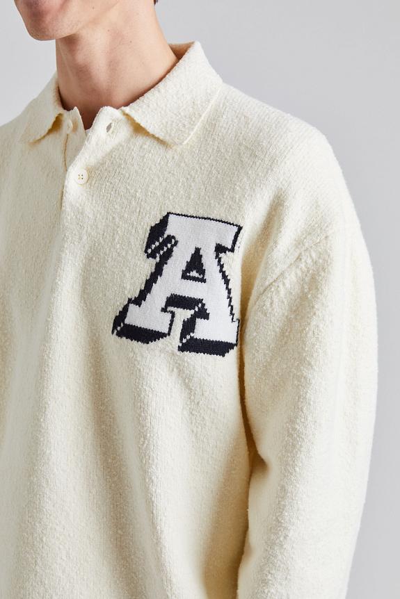 AXEL ARIGATO Team Polo Sweater Off White-2