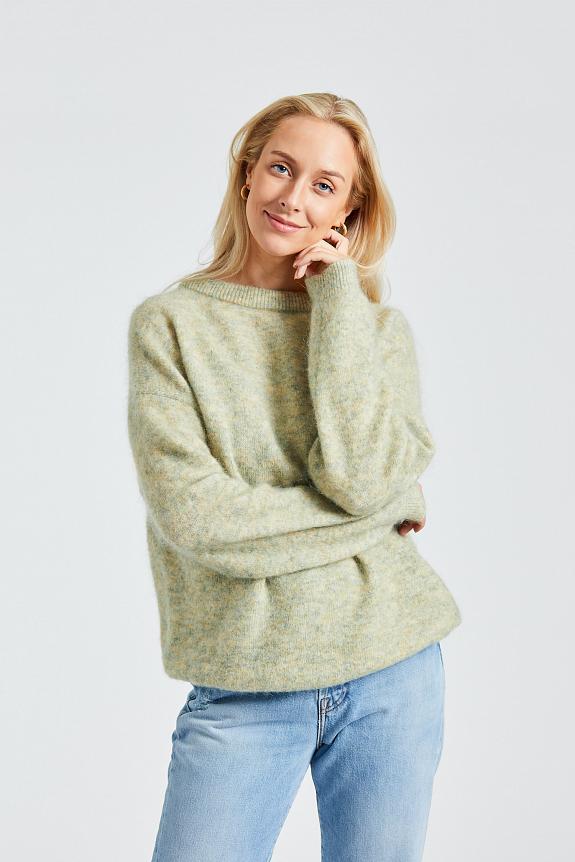 Wool Mohair Jumper Pistachio Green FN-WN-KNIT000638