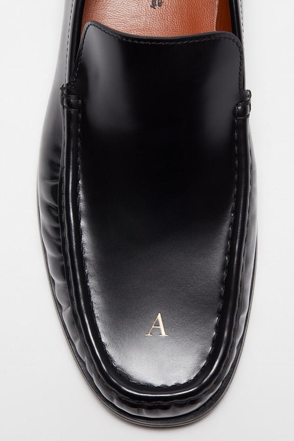 Acne Studios Leather Loafers FN-MN-SHOE000212 Black-3