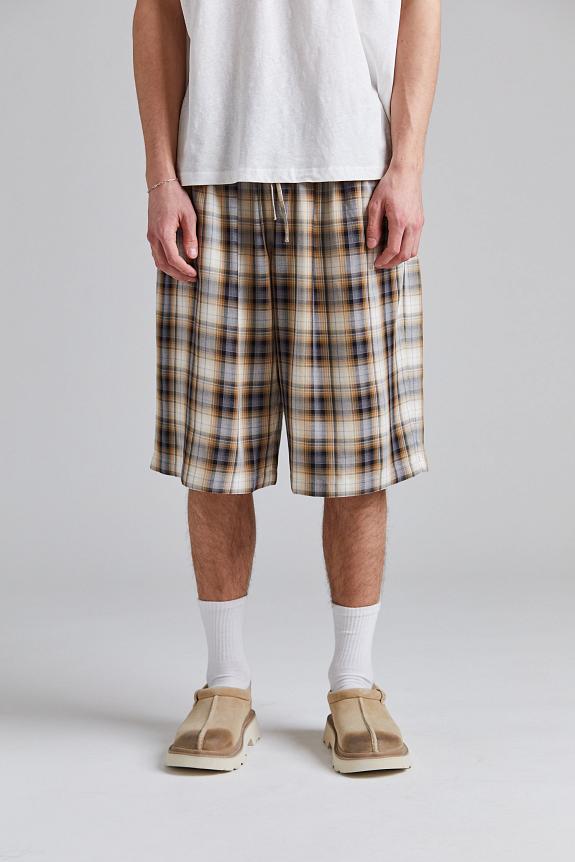 Acne Studios Check Shorts FN-UX-SHOR000040 Beige/Black