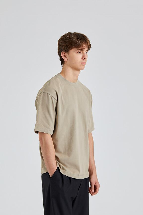 Acne Studios Crew Neck T-shirt - Relaxed Fit Concrete Grey FN-UX-TSHI000018