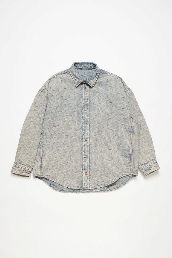 Acne Studios Denim Shirt - Relaxed Fit FN-UX-SHIR000042 Blue/Beige-1