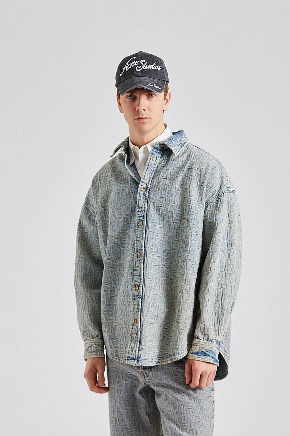 Acne Studios Denim Shirt - Relaxed Fit FN-UX-SHIR000042 Blue/Beige-2