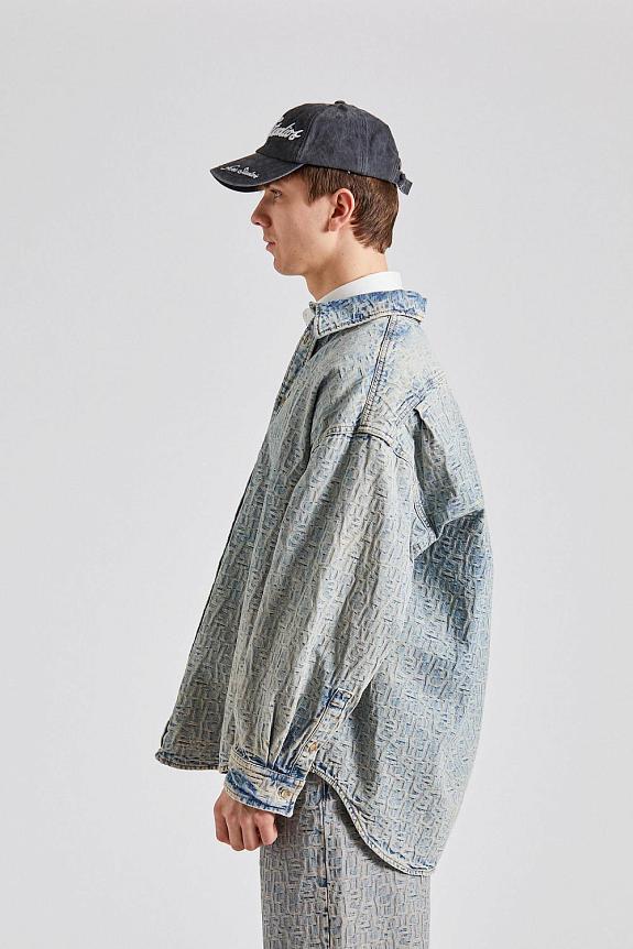 Acne Studios Denim Shirt - Relaxed Fit FN-UX-SHIR000042 Blue/Beige-4