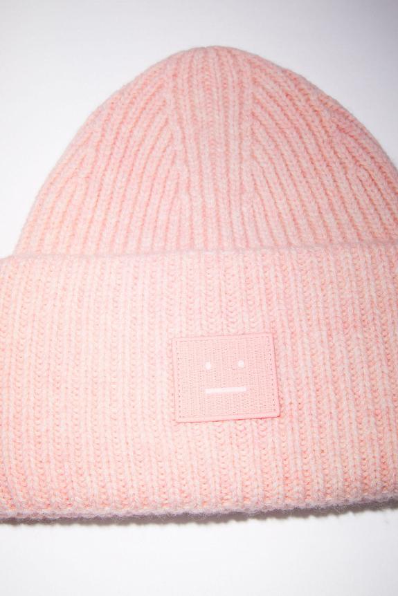 Large Face Logo Beanie Faded Pink Mel FA-UX-HATS000063-1