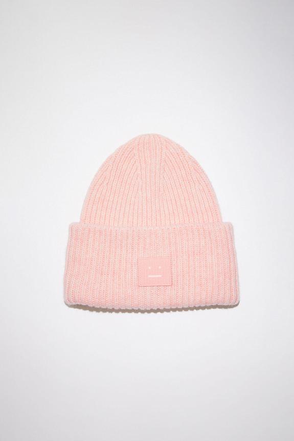 Large Face Logo Beanie Faded Pink Mel FA-UX-HATS000063