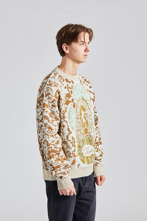 Acne Studios Jacquard Sweater FN-MN-KNIT000470 Jade Green/Off White-2