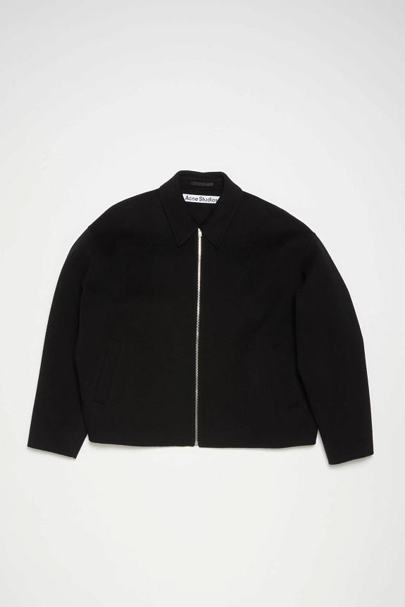 Acne Studios Wool Zipper Jacket FN-MN-OUTW000939 Black-5