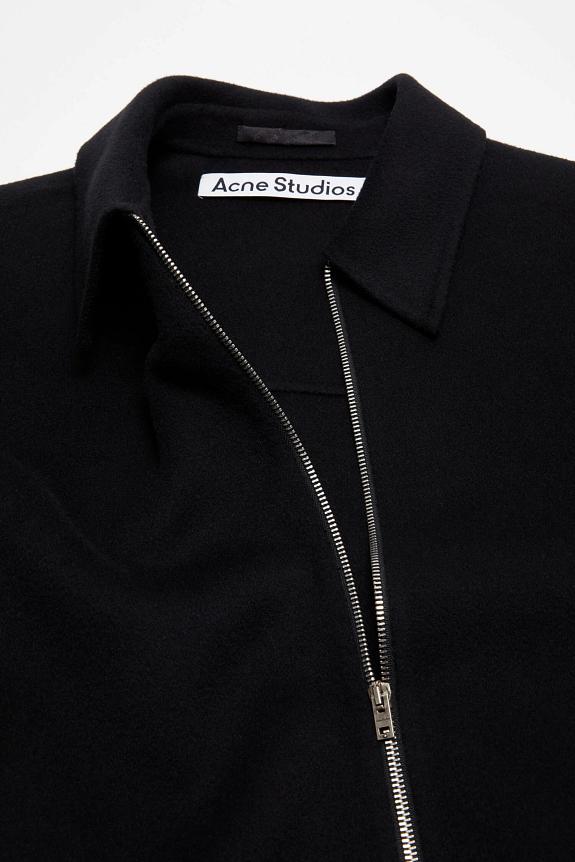 Acne Studios Wool Zipper Jacket FN-MN-OUTW000939 Black-6