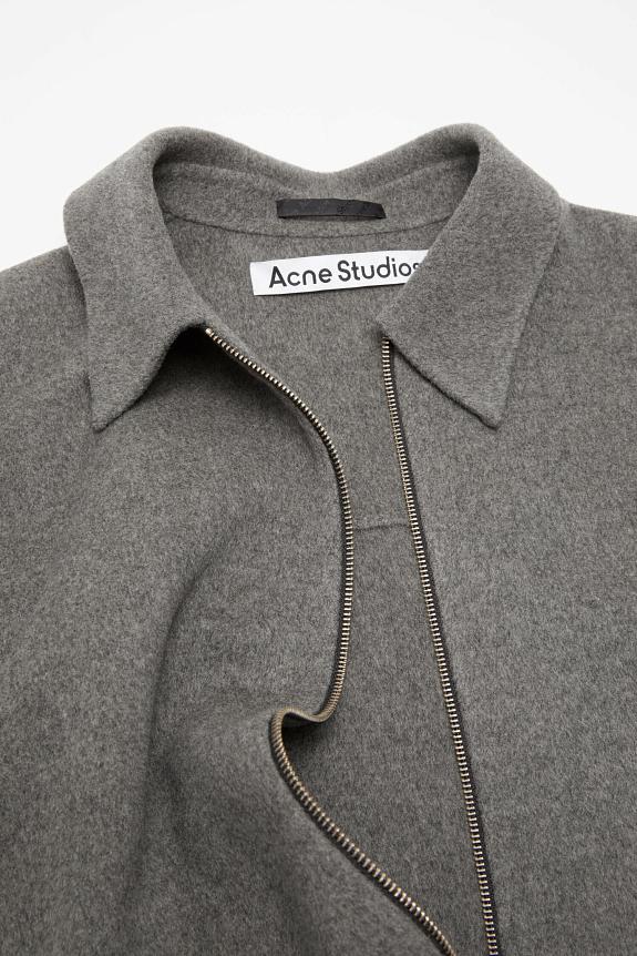 Acne Studios Wool Zipper Jacket FN-MN-OUTW000939 Grey Melange-7