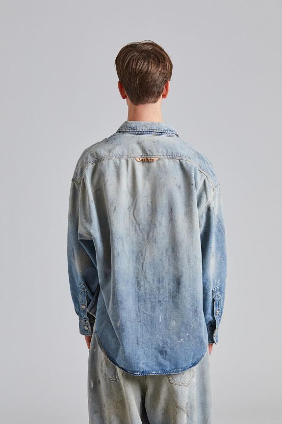 Acne Studios Denim Button-up Shirt FN-UX-SHIR000058 Light Blue-2