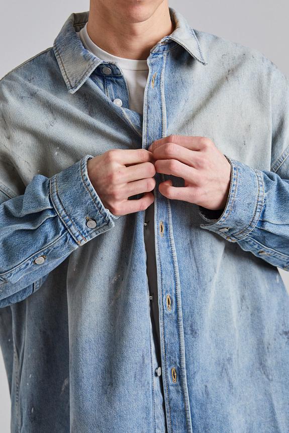 Acne Studios Denim Button-up Shirt FN-UX-SHIR000058 Light Blue-4