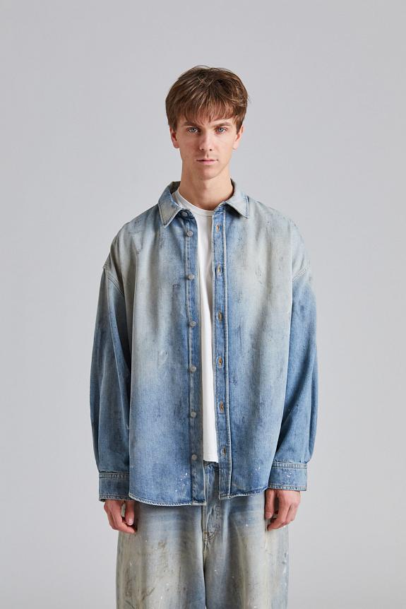 Acne Studios Denim Button-up Shirt FN-UX-SHIR000058 Light Blue