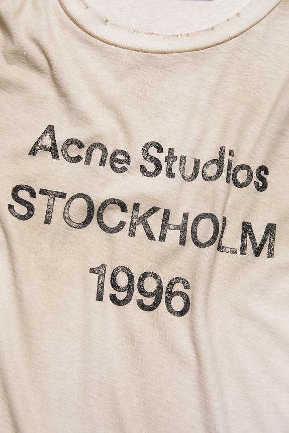 Acne Studios Logo T-Shirt Dusty White FN-UX-TSHI000013 2