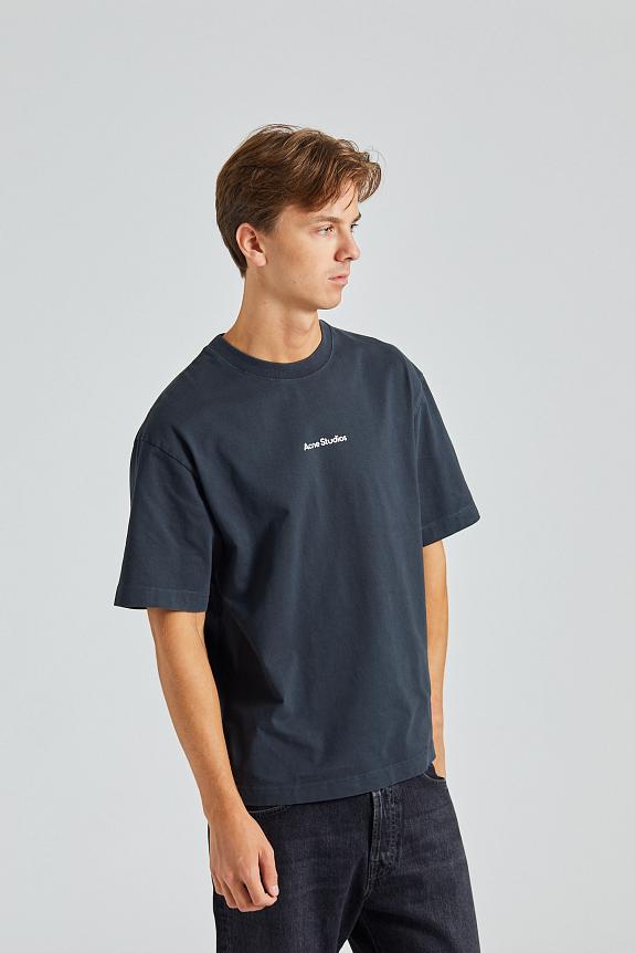 Acne Studios T-shirt Stamp Logo - Relaxed Fit FN-UX-TSHI000051 Black-1