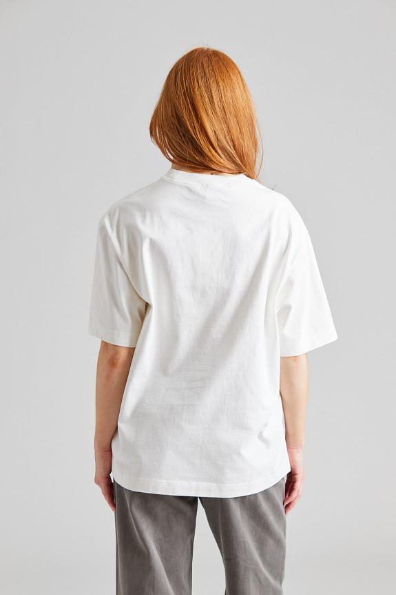 Acne Studios T-Shirt Stamp Logo Optic White FN-UX-TSHI000051