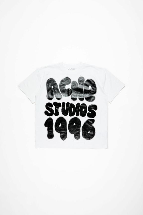 Acne Studios T-Shirt Logo Optic White FN-UX-TSHI000116 