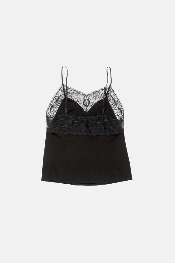 Acne Studios Lace strap blouse FN-WN-BLOU001165 Black-1