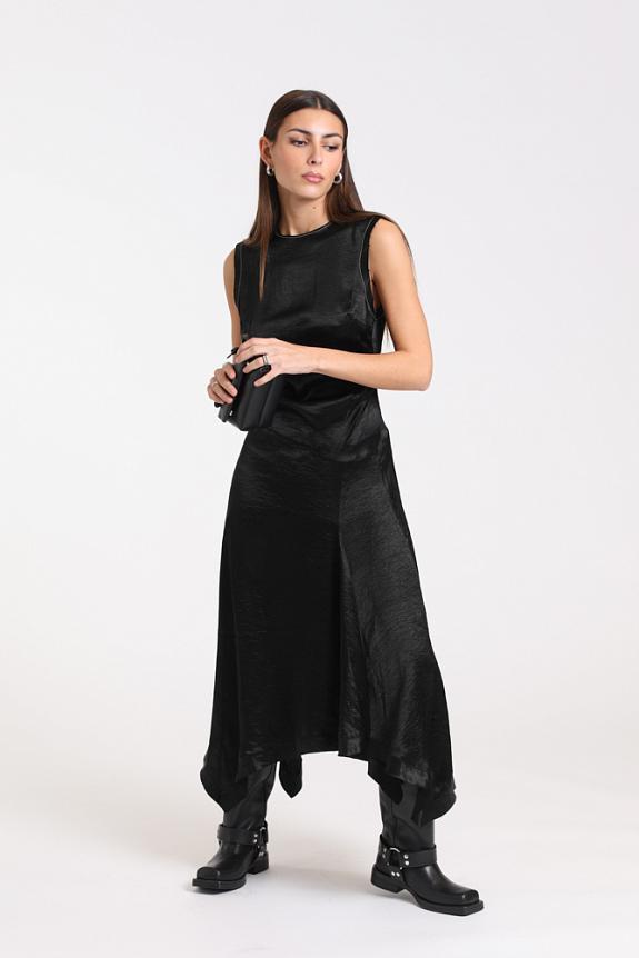 Acne Studios Satin Dress Black FN-WN-DRESS000867 