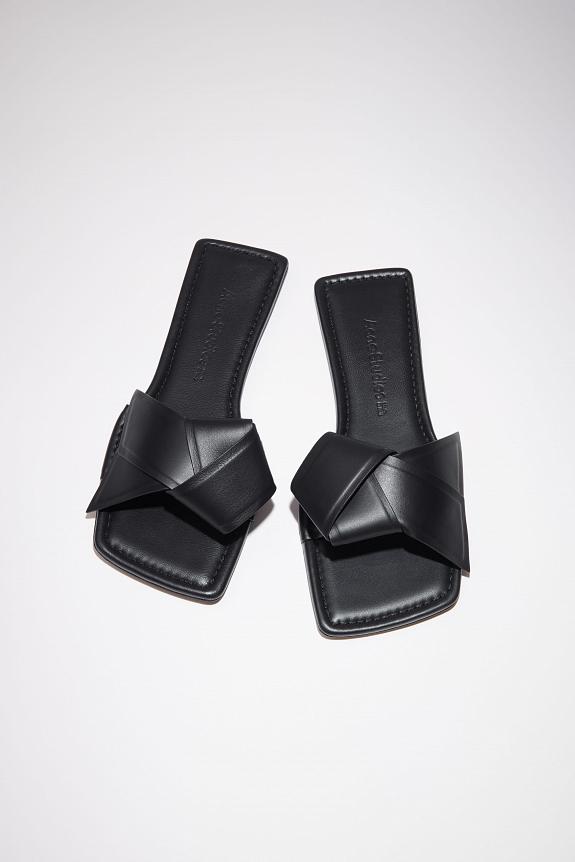 Acne Studios Musubi Leather Sandal Black FN-WN-SHOE000702