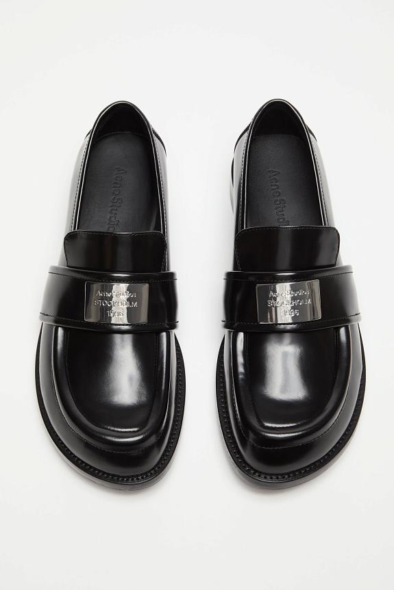 Acne Studios Leather Loafers FN-WN-SHOE000944 Black-1